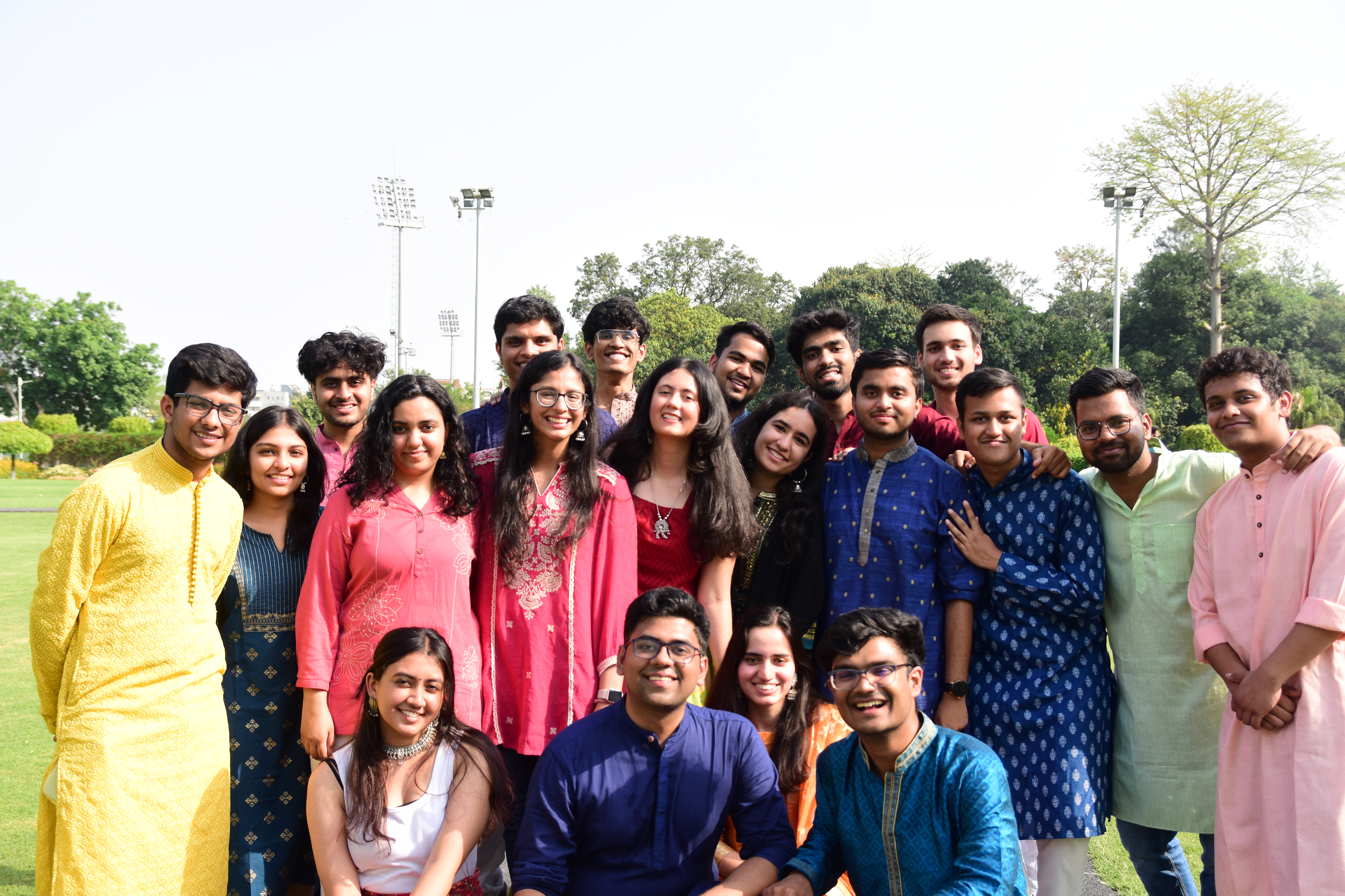 Team collaborating on a project